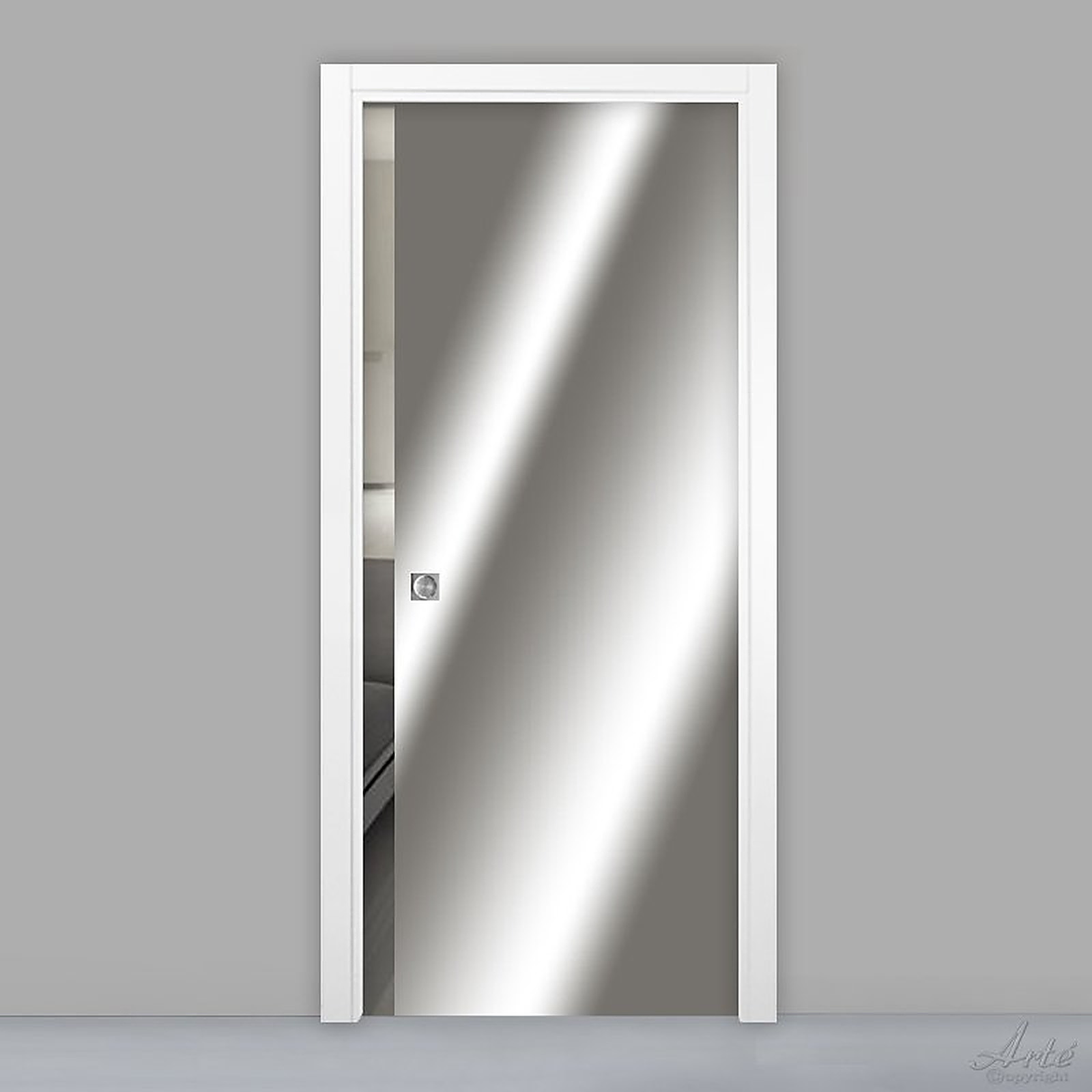 Porta scorrevole Dream in vetro specchiato
